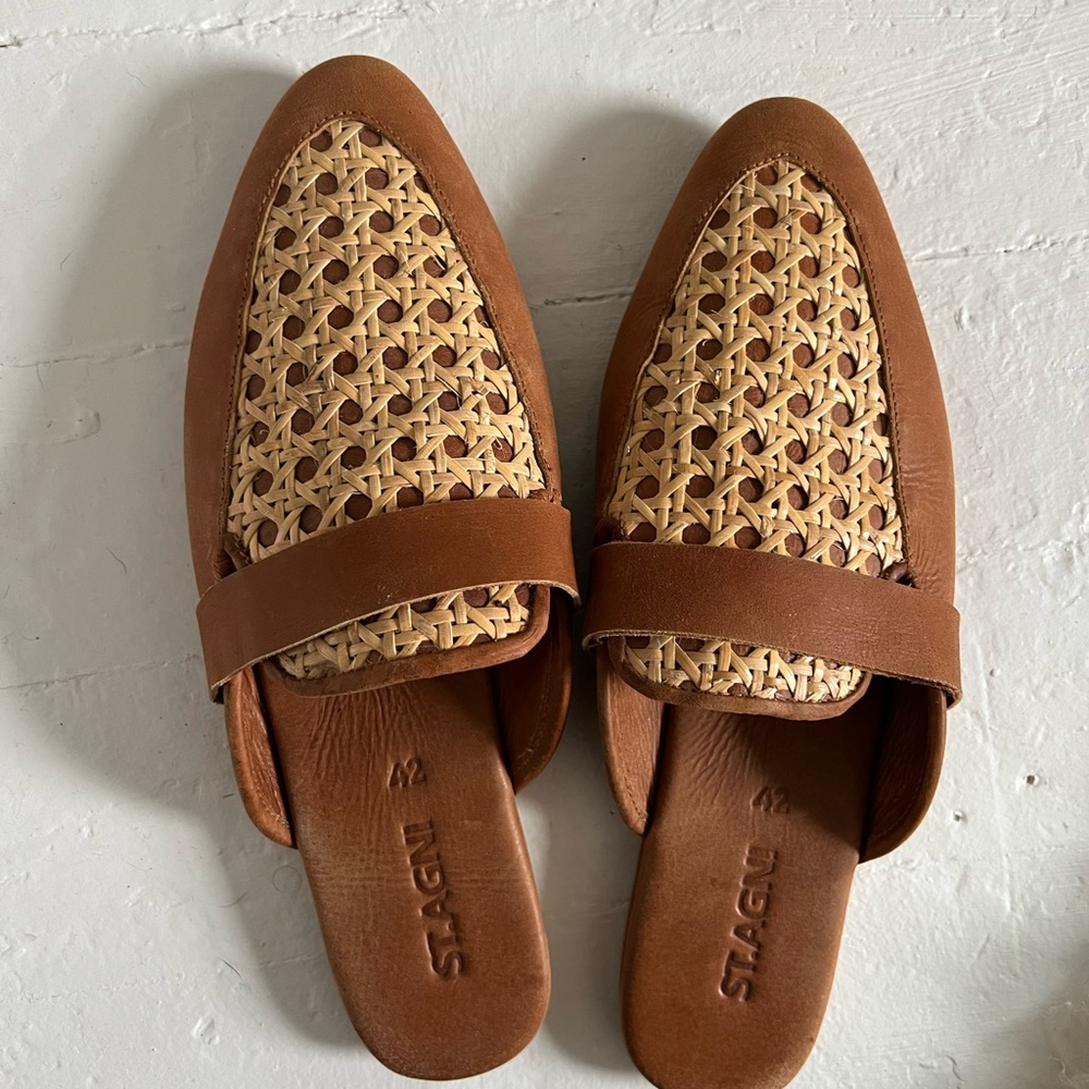 St. Agni Rattan Mules size 42/11